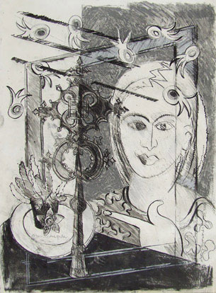 Composition I Mixed Media on Paper 560 x 760